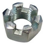 SLOTTED HEX NUT