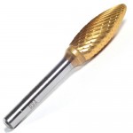 flame shaped bur