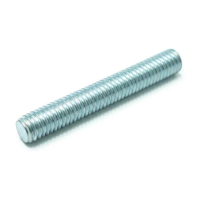 Zinc-plated steel threaded rod