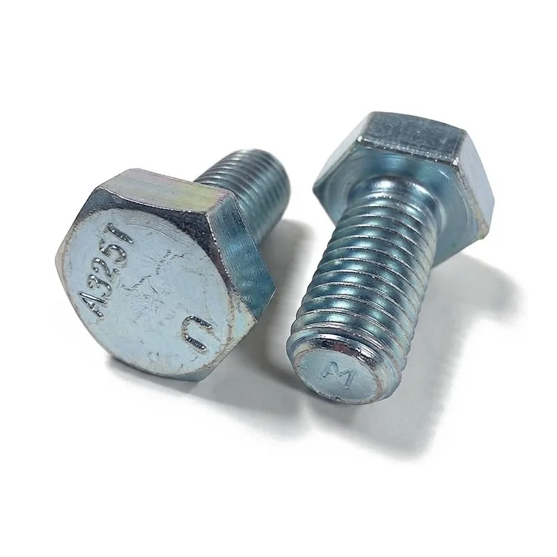 Zinc-plated A325 heavy hex structural bolt